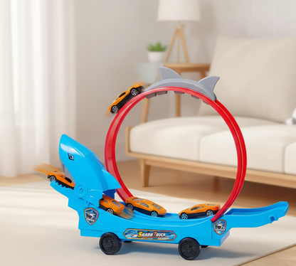 Dinosaurier Rennbahn-Set – Bauen, Rutschen & Rennen