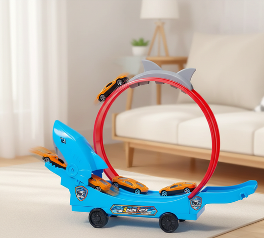 Dinosaurier Rennbahn-Set – Bauen, Rutschen & Rennen